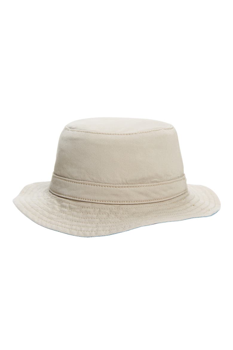 Reversible Bucket Hat, Main, color, BLUE CHAMBRAY ANTS