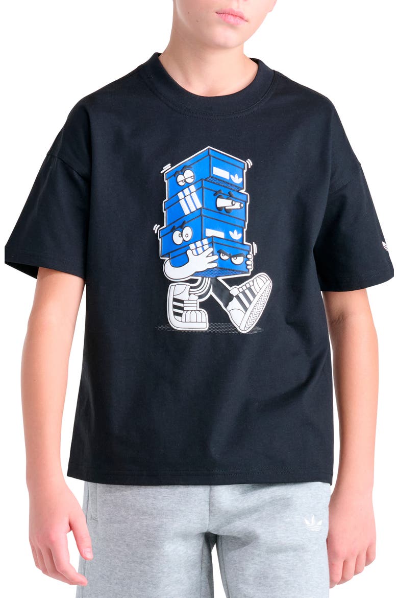 Kids' Tee Shoe Box Graphic T-Shirt, Main, color, BLACK