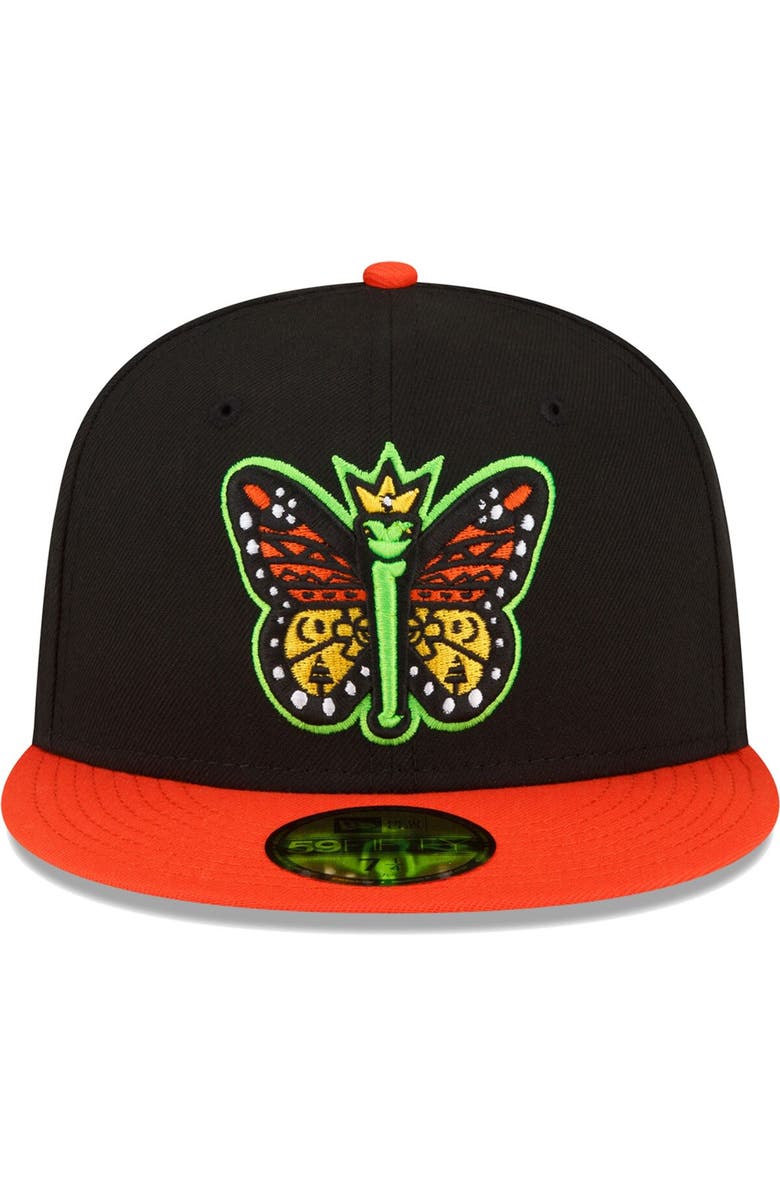 New Era Men's New Era Black Eugene Emeralds Copa De La Diversion 59FIFTY Fitted Hat, Alternate, color, 