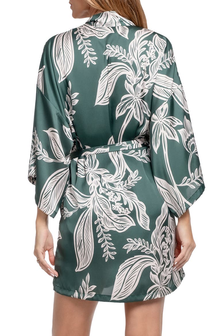 Floral Satin Wrap, Alternate, color, TEAL