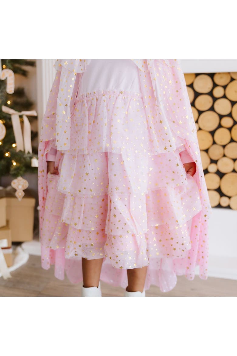 Star Tiered Cape, Alternate, color, Pink
