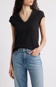 Wit & Wisdom Variegated Rib Knit Top