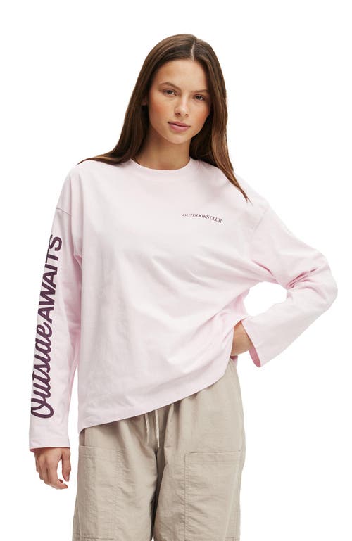 Cotton On Body Active Long Sleeve Graphic Crew In Multi