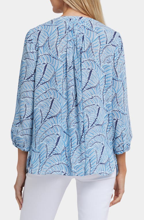 Nydj Pintuck Top In Blue