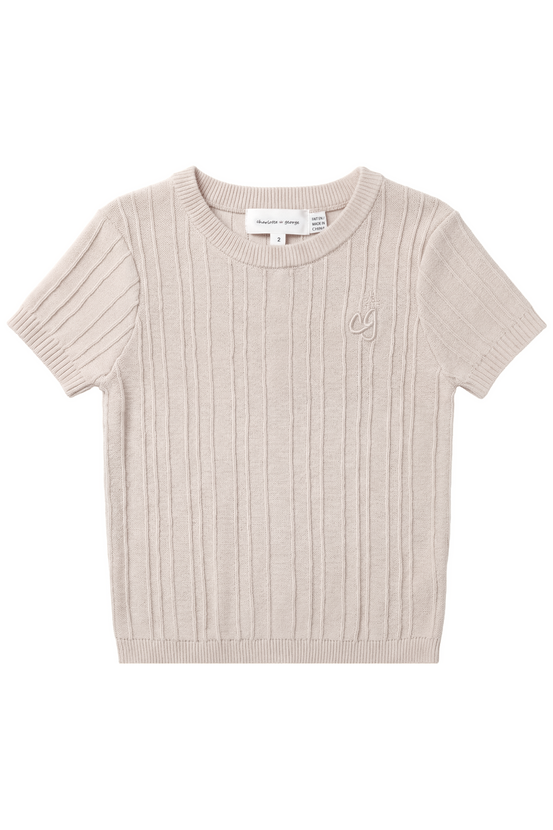 Cotton Rib Knit Sweater, Main, color, Sand