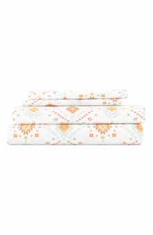 HOMESPUN Ultra Soft Geometric Dreams 4-Piece Bed Sheet Set