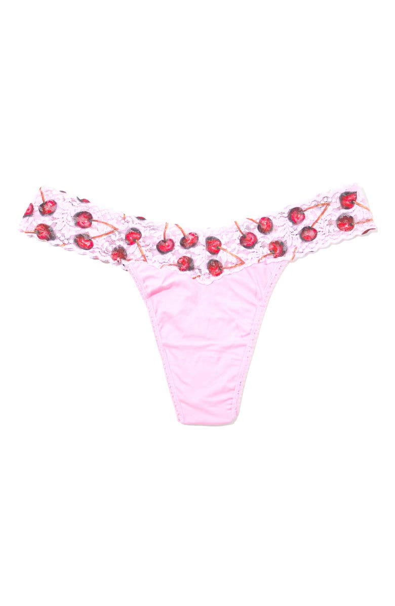 Hanky Panky Original Rise Thong, Alternate, color, Cherry Delight Pink