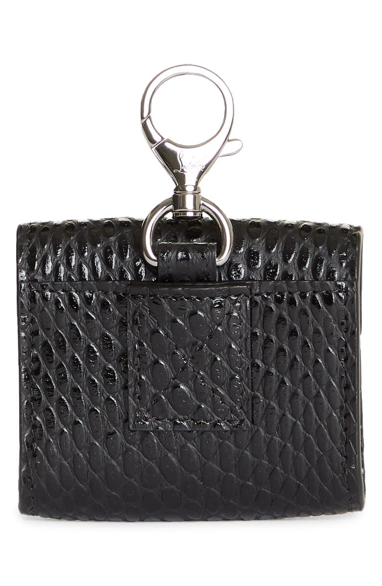 Christian Louboutin Elisa Embossed Leather AirPod Pro Case, Alternate, color, 