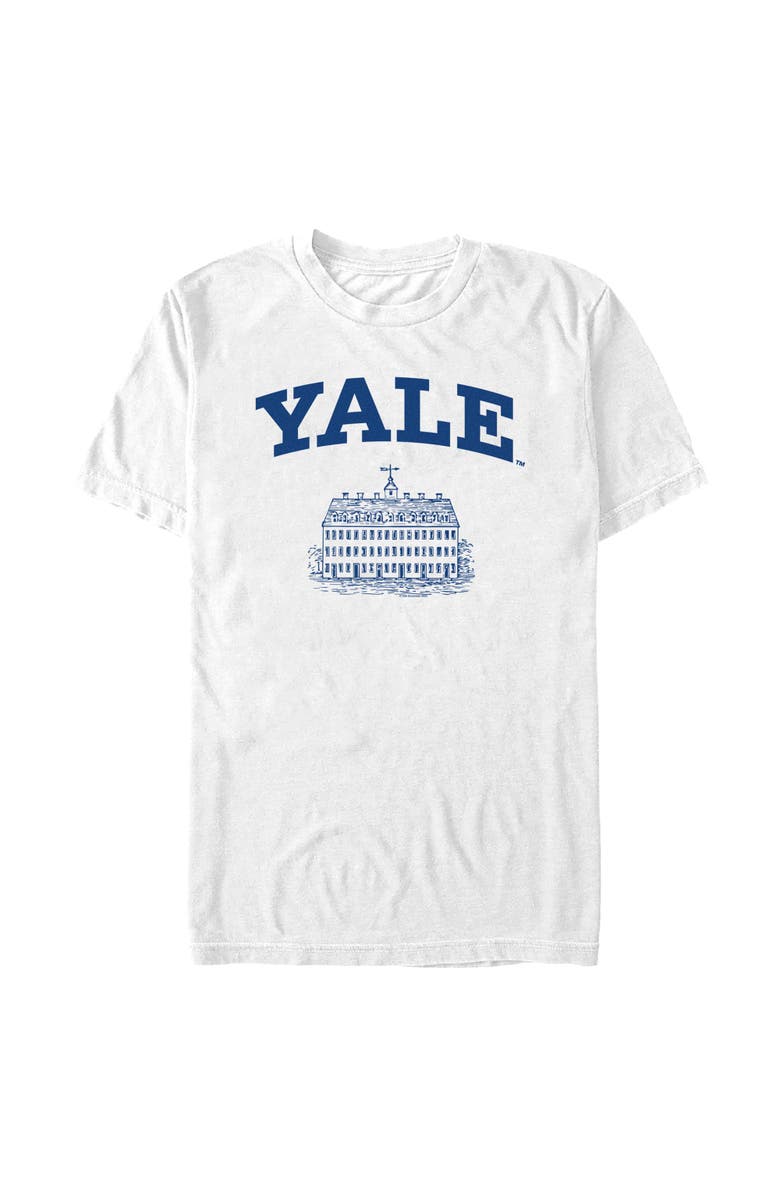 Yale University Men's Yale University School Campus Logo Graphic T-Shirt, Main, color, White
