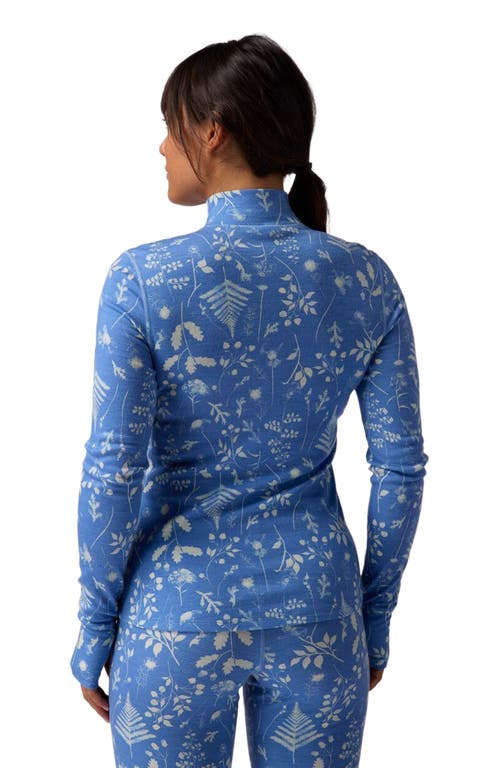 Backcountry Cedars Rws Merino Mid-wt Baselayer 1/4-zip Top In Blue