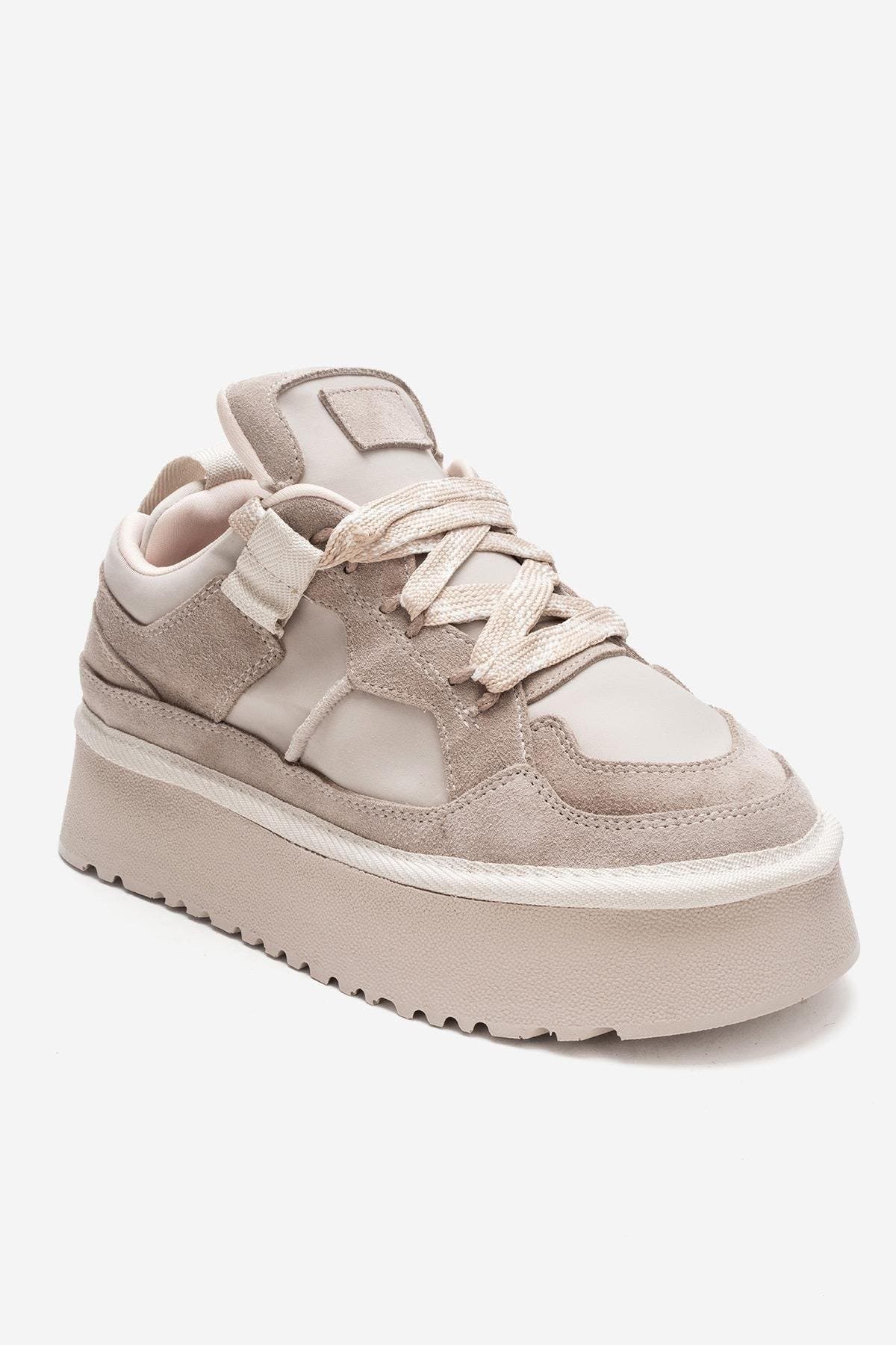 Beige Suede