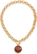 Karine Sultan Mocha Pendant Necklace