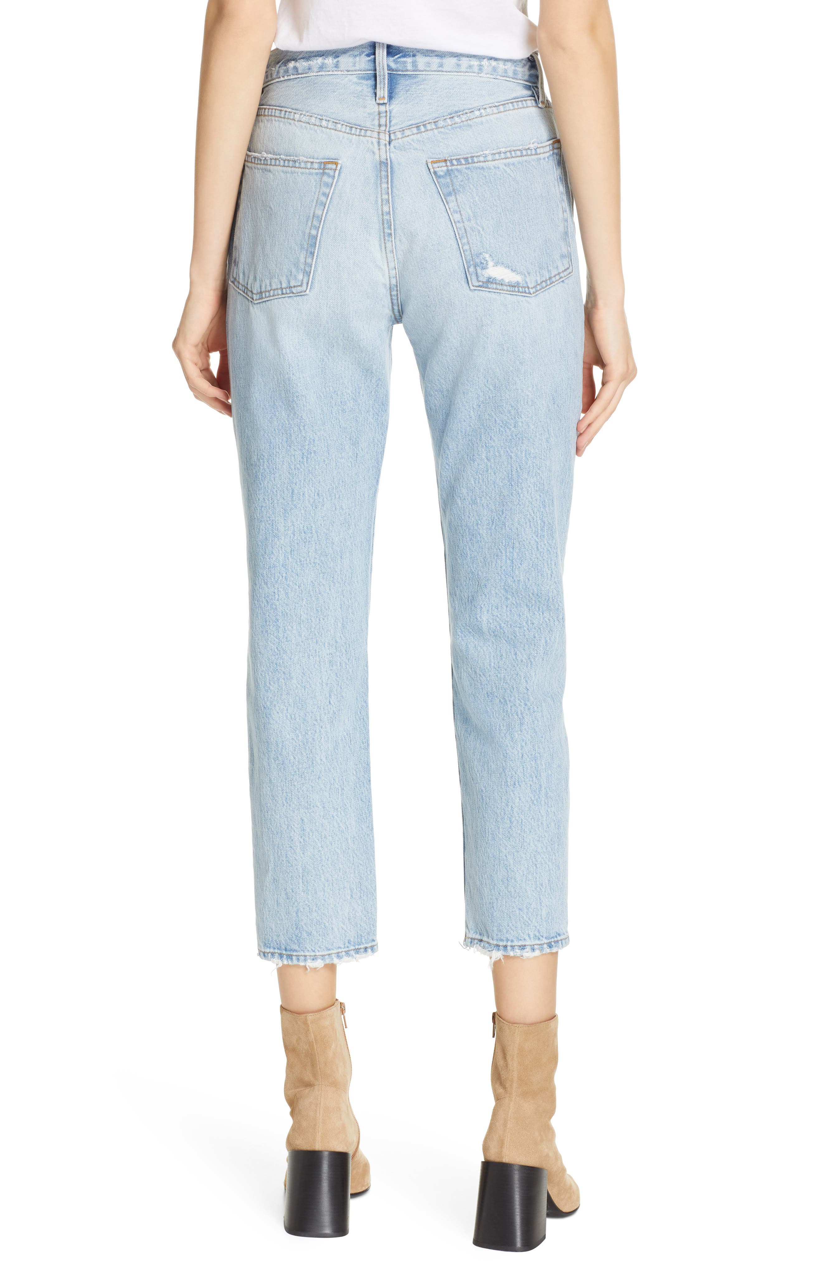 Le Original Ripped High Waist Crop Jeans - image 2