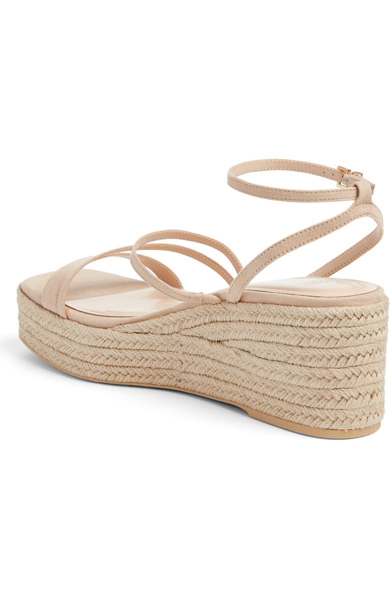 BP. Coco Espadrille Ankle Strap Platform Wedge Sandal, Alternate, color, Tan Light