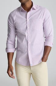 UNTUCKit Plaid CottonTek Performance Button-Up Shirt