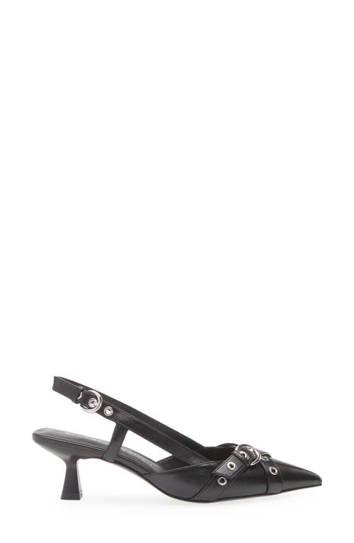 Stuart Weitzman Supermoto Kitten Heel Slingback Pump
