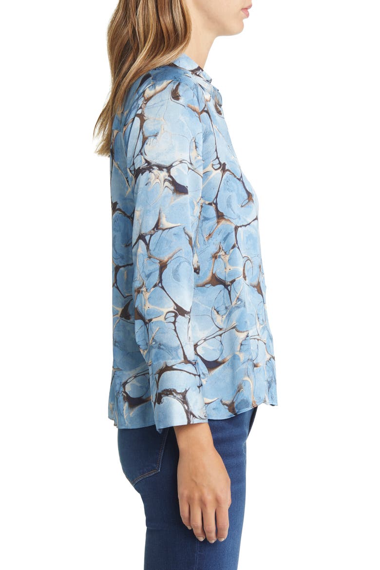 Marble Sky Button-Up Shirt, Alternate, color, BLUE MULTI
