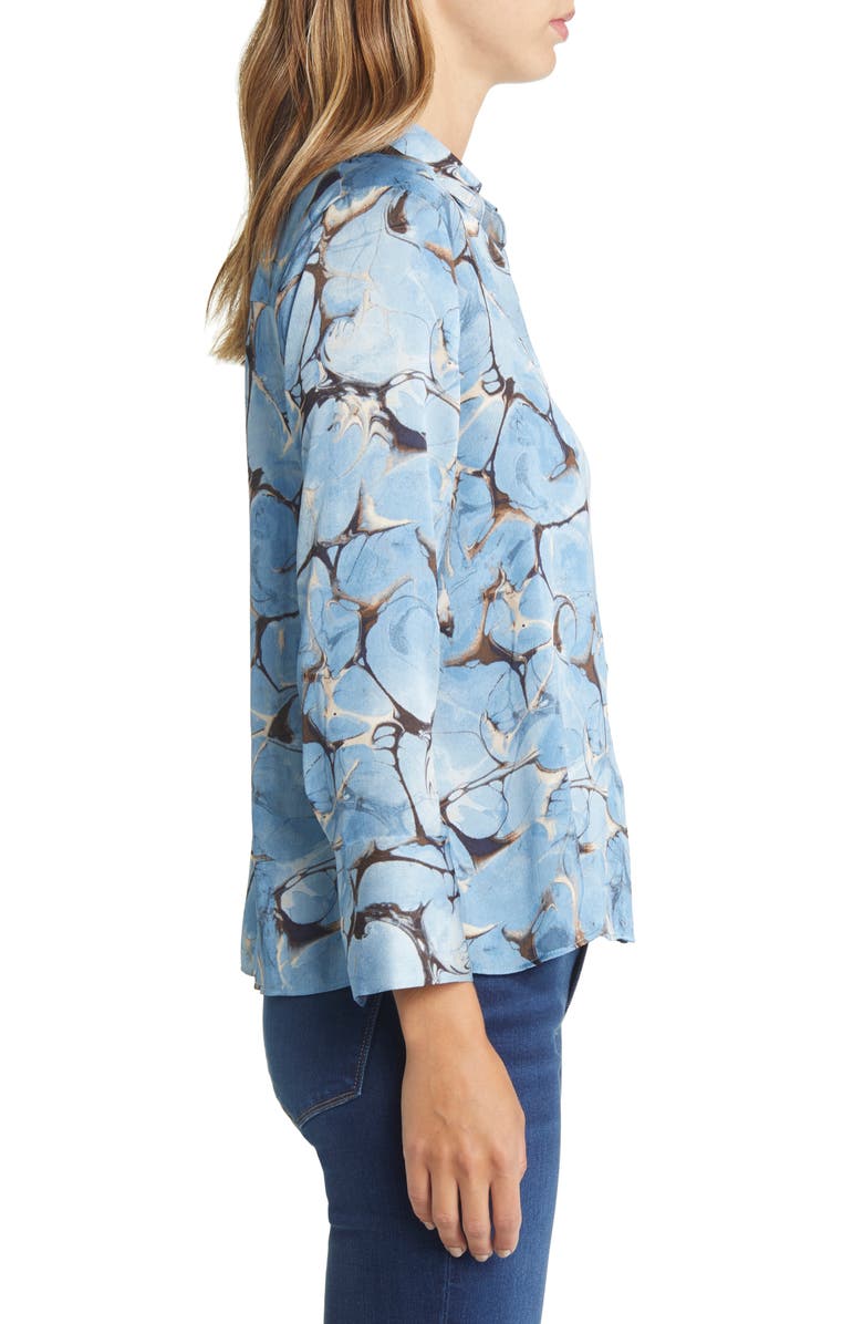 NIC+ZOE Marble Sky Button-Up Shirt, Alternate, color,