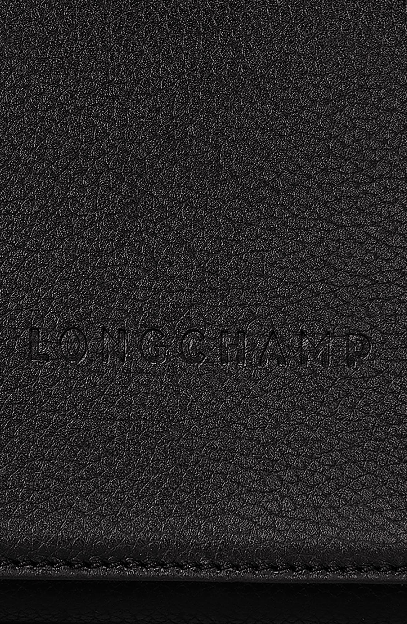 Longchamp Medium Le Foulonné Leather Crossbody Bag, Alternate, color, 