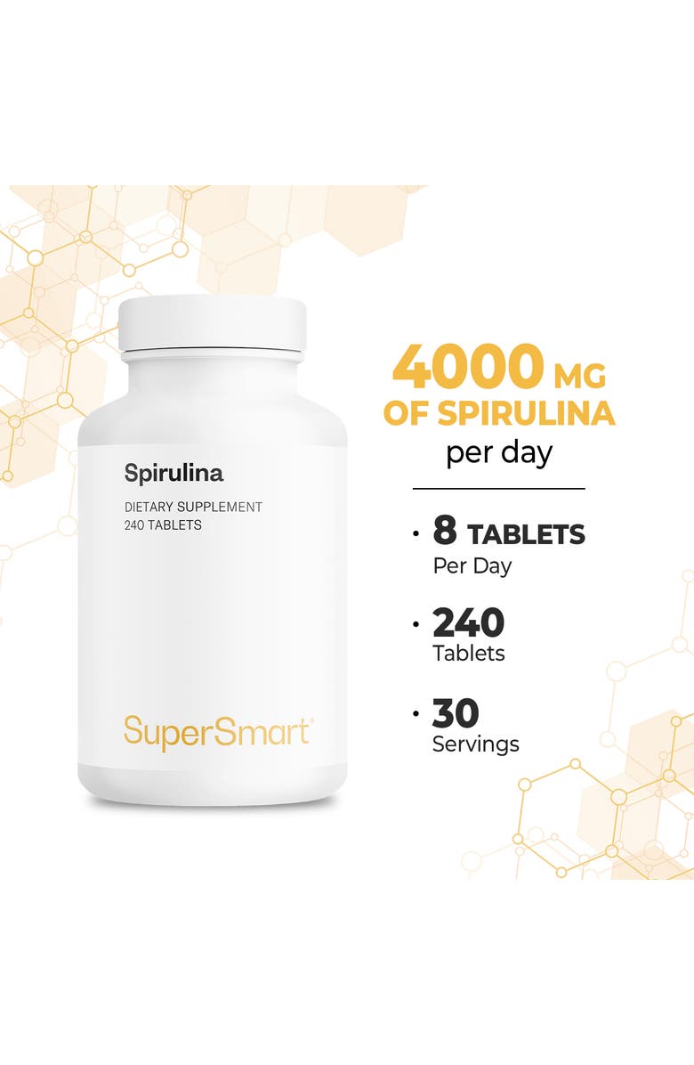 SuperSmart Spirulina 4000mg per Day, Alternate, color, NO COLOR