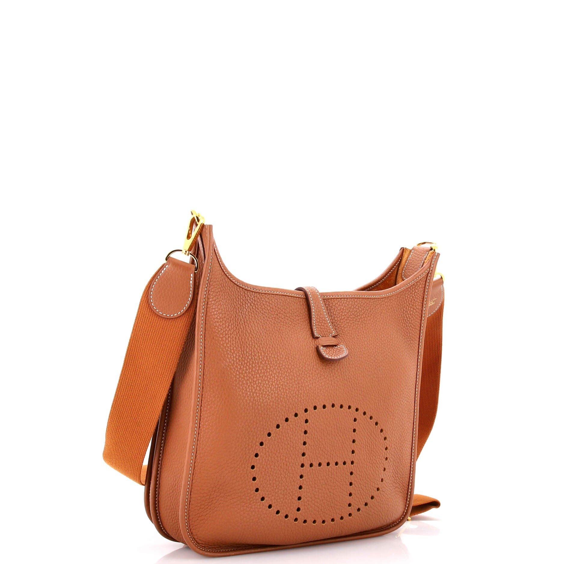 Pre-Owned Hermes Evelyne Bag Gen III Clemence PM, Alternate, color, Gold