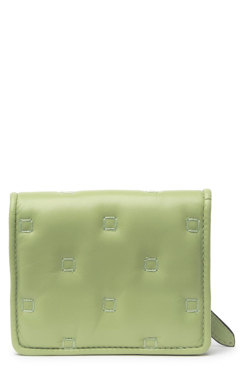 Moschino Quilted Leather Wallet, Alternate, color, 