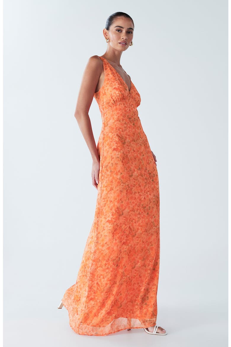 Chelsea Dress, Alternate, color, Orange Bloom