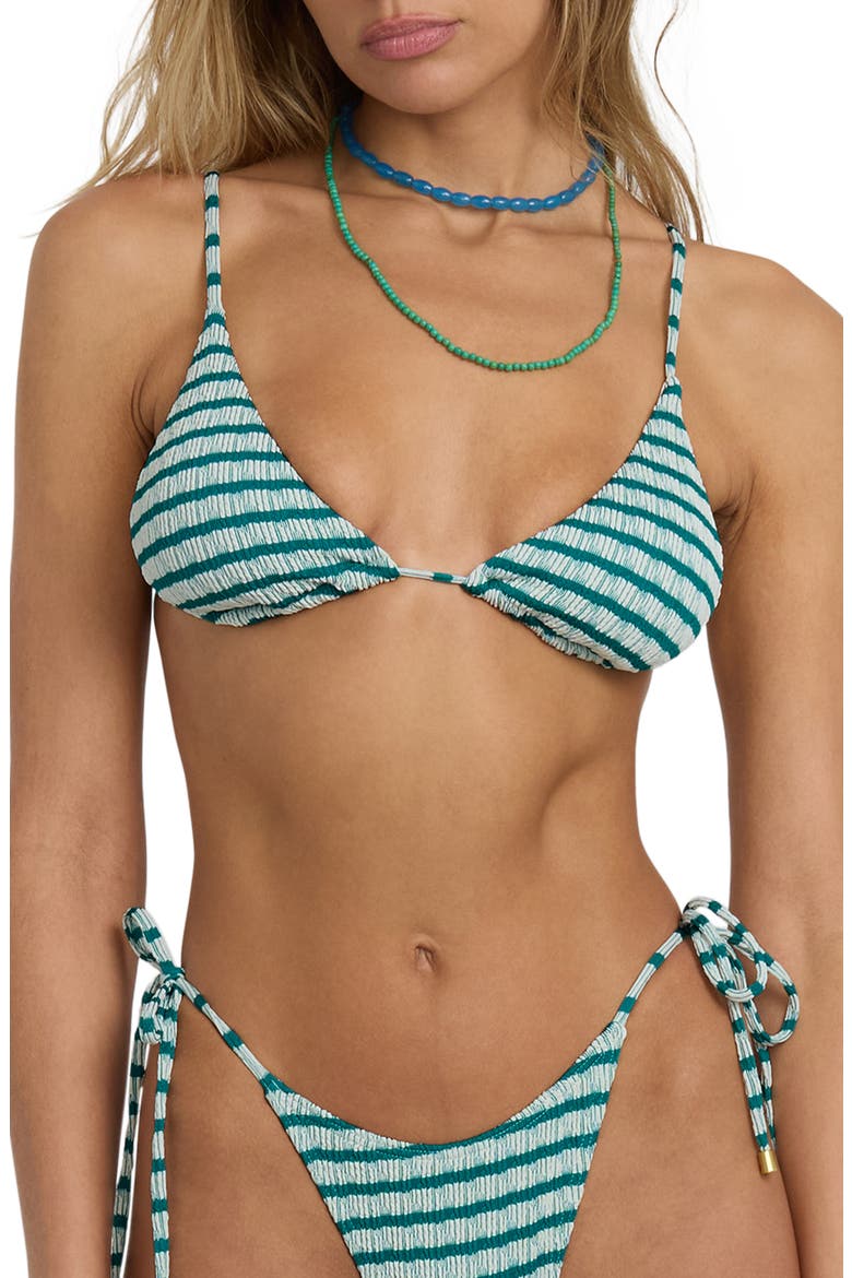 Wavey Daze Slider Triangle Bikini Top, Main, color, DEEP SEA