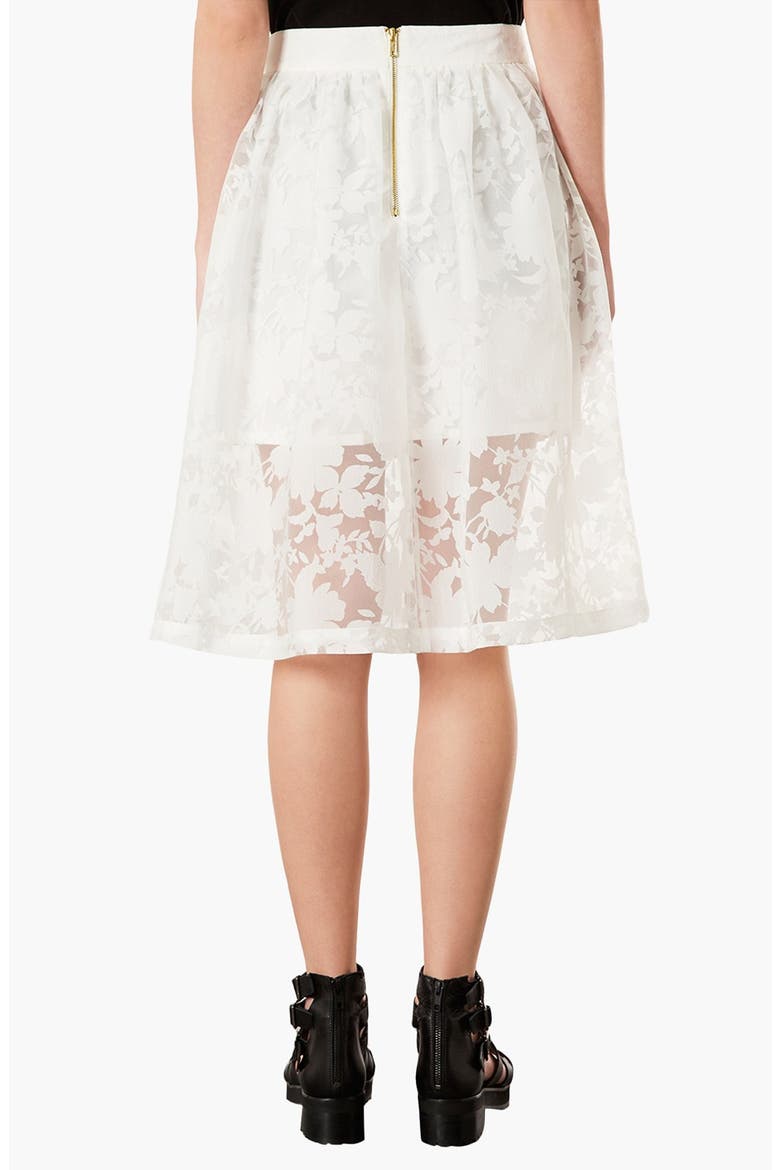 Burnout Midi Skirt, Alternate, color, WHITE