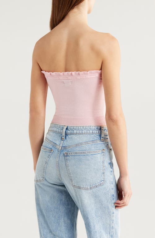 PACSUN PACSUN RUFFLE EDGE KNIT TUBE TOP