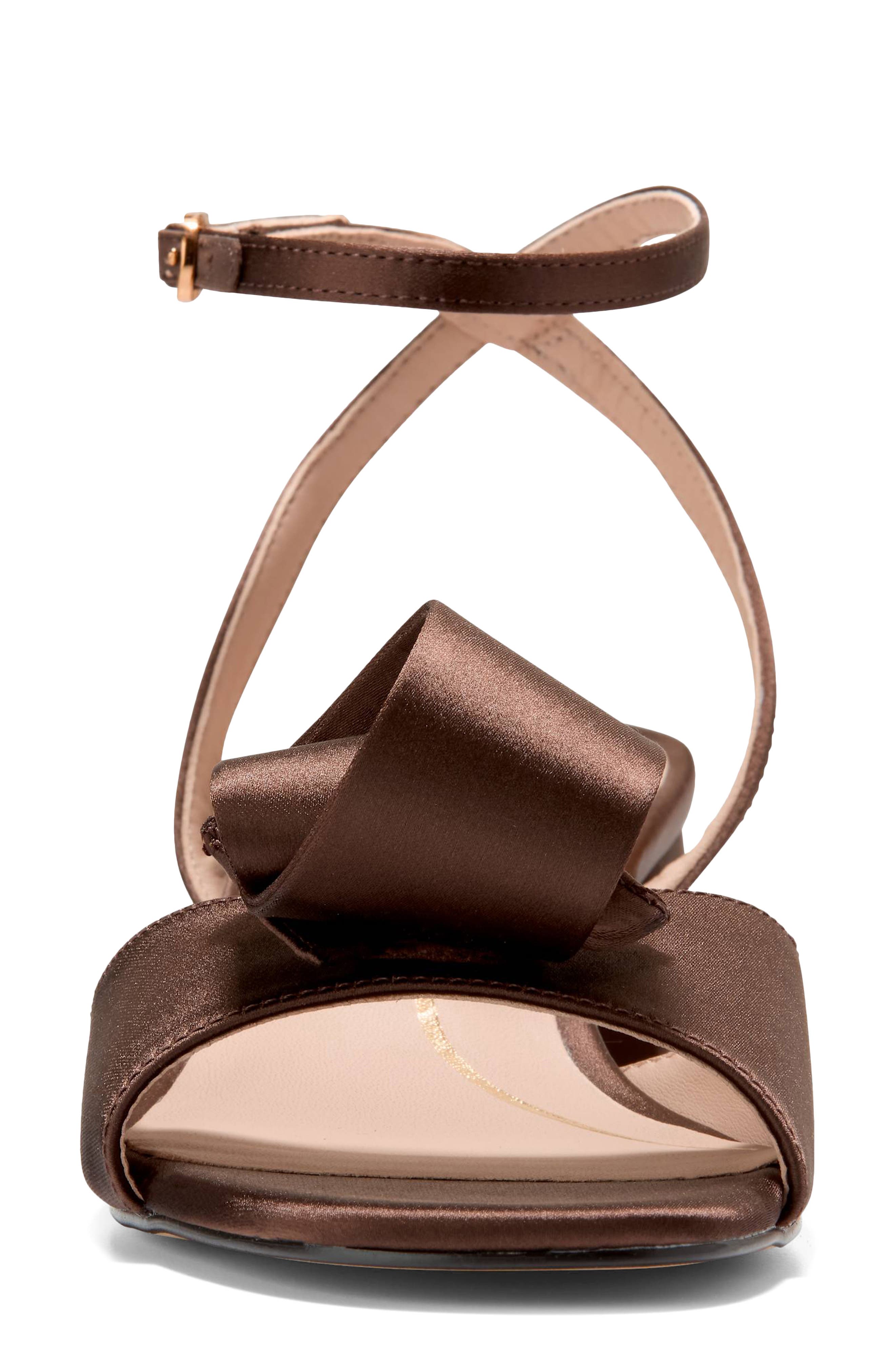 Cole Haan Fanya Florette Sandal, Alternate, color, Chocolate Satin