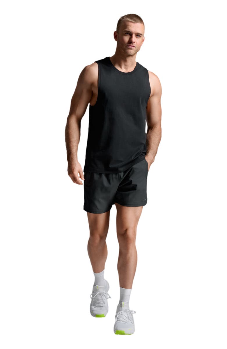 2XU Motion Cotton Flex Tank, Alternate, color, Black/Black