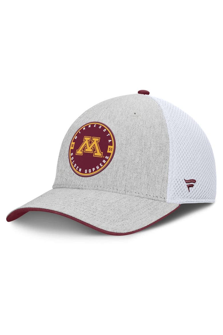 Men's Fanatics  Heather Gray Minnesota Golden Gophers Trigger Flex Hat, Main, color, Heather Gray