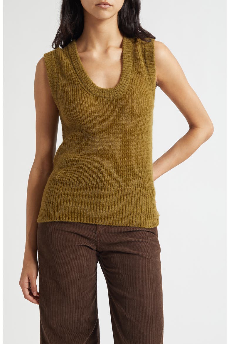 Jovanna Sweater Tank, Main, color, MOSS