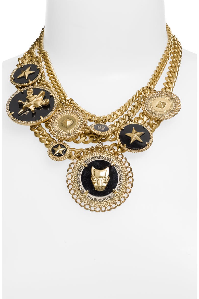 Statement Necklace (Nordstrom Exclusive), Main, color, GOLD/ BLACK