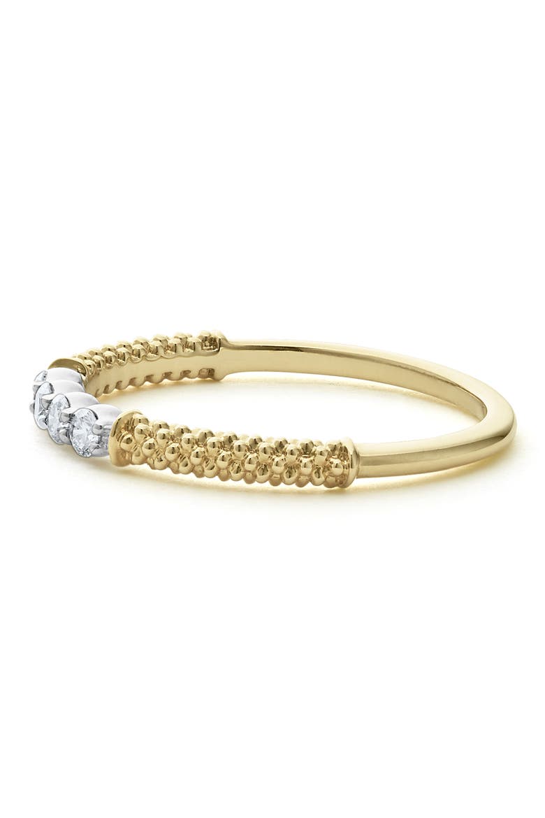 Superfine Signature Caviar Diamond Stacking Ring, Alternate, color, GOLD DIAMOND