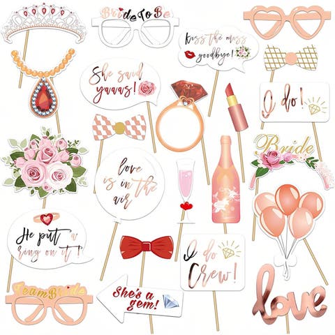 Photo Booth Props for Bachelorette Parties, Bridal Showers, and More!