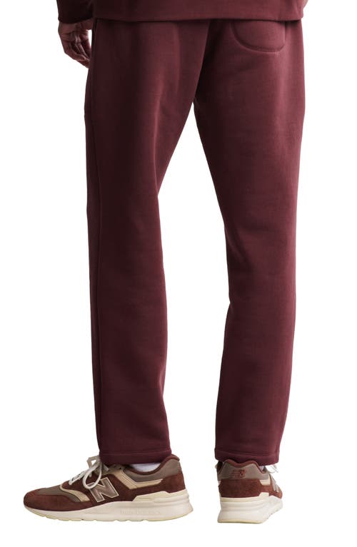 Barefoot Dreams Fleece Track Pants In Burgundy