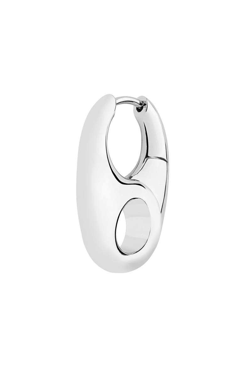 Vogue Huggie Hoop Earring, Alternate, color, SILVER HP