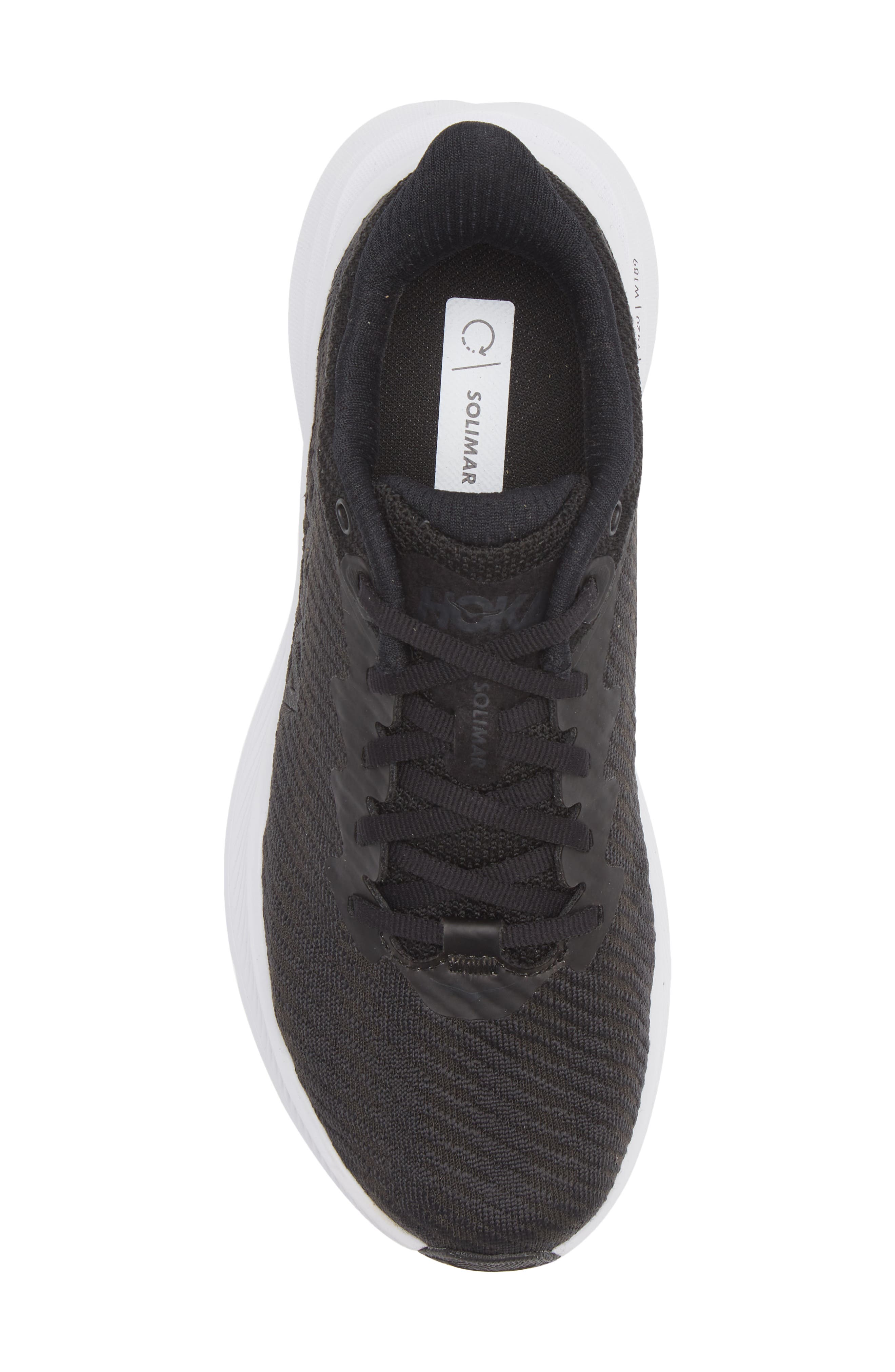 HOKA Solimar Running Shoe, Alternate, color, Black / White