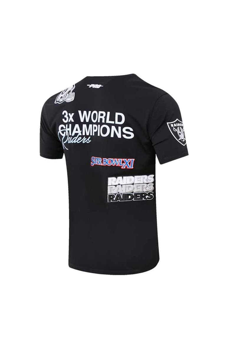 Men's Pro Standard Black Las Vegas Raiders Championship T-Shirt, Alternate, color, Black