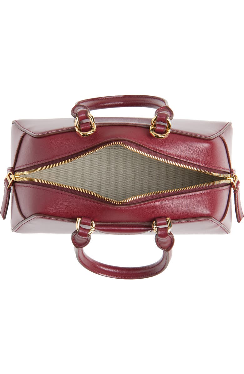 Givenchy Mini Antigona Leather East/West Satchel, Alternate, color, Burgundy