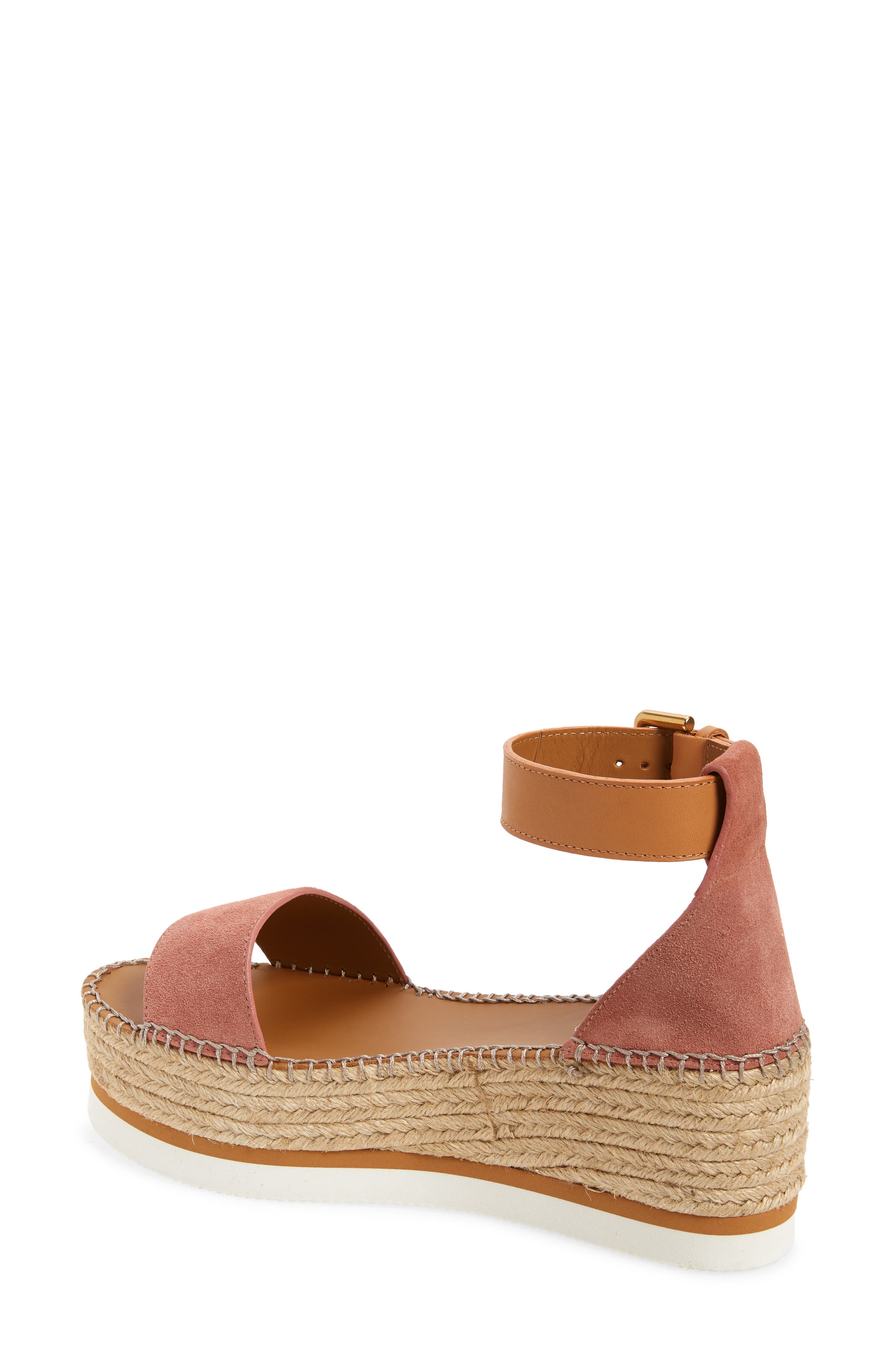 Glyn Platform Espadrille Sandal, Alternate, color, DARK PINK