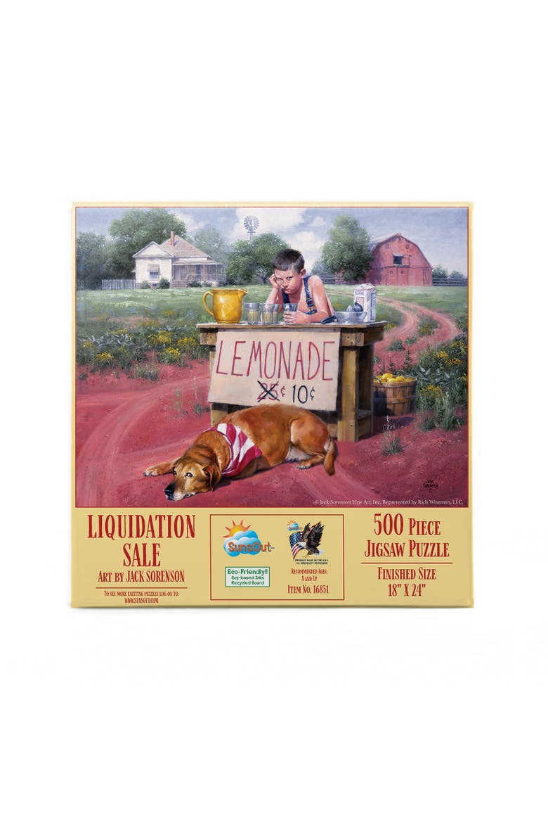Liquidation Sale Lemonade Stand 500 piece Jigsaw Puzzle for Adults, Alternate, color, Multicolor