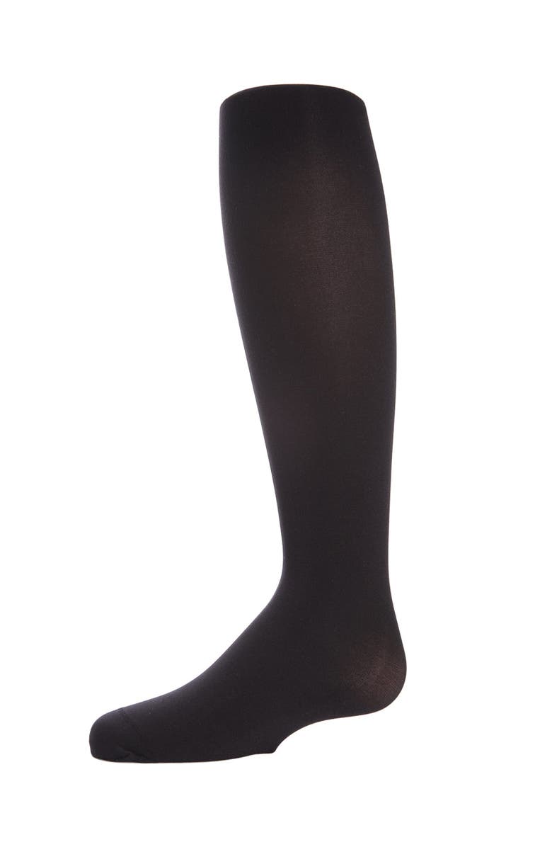 MeMoi 8 Pair Pack Totally Opaque Microfiber Tights, Alternate, color, Black