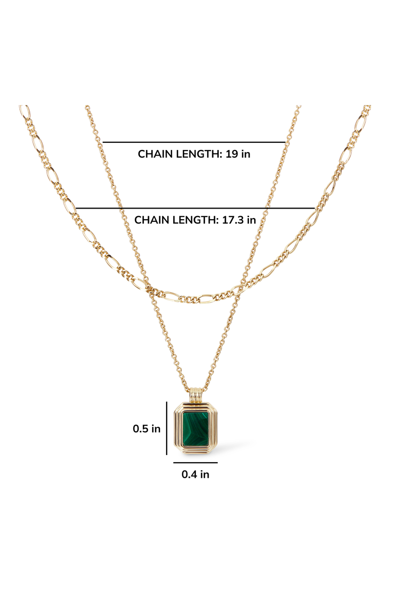 Ana Luisa Layered Necklace Set - Temple Green, Alternate, color, Gold