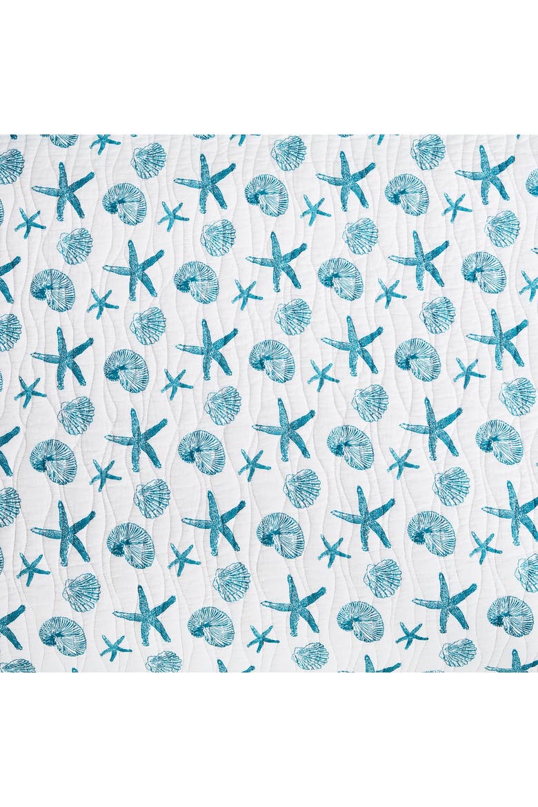 Maris Coastal Beach Cotton Quilt Set   - Reversible and Machine Washable, Alternate, color, Blue