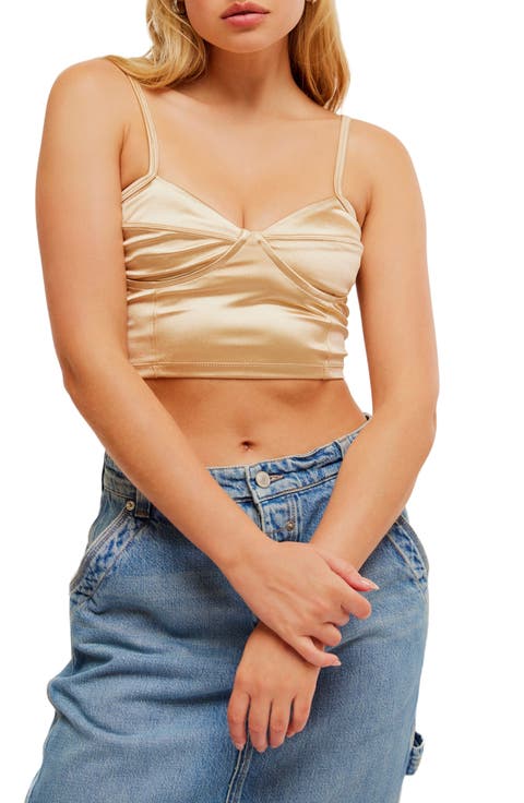 Casino Royal Underwire Satin Bra Top