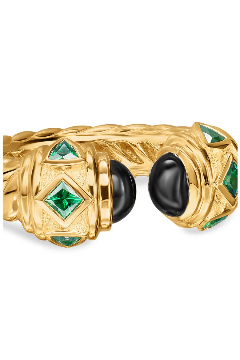 Renaissance Color Ring in 18K Yellow Gold, Alternate, color, BLACK ONYX
