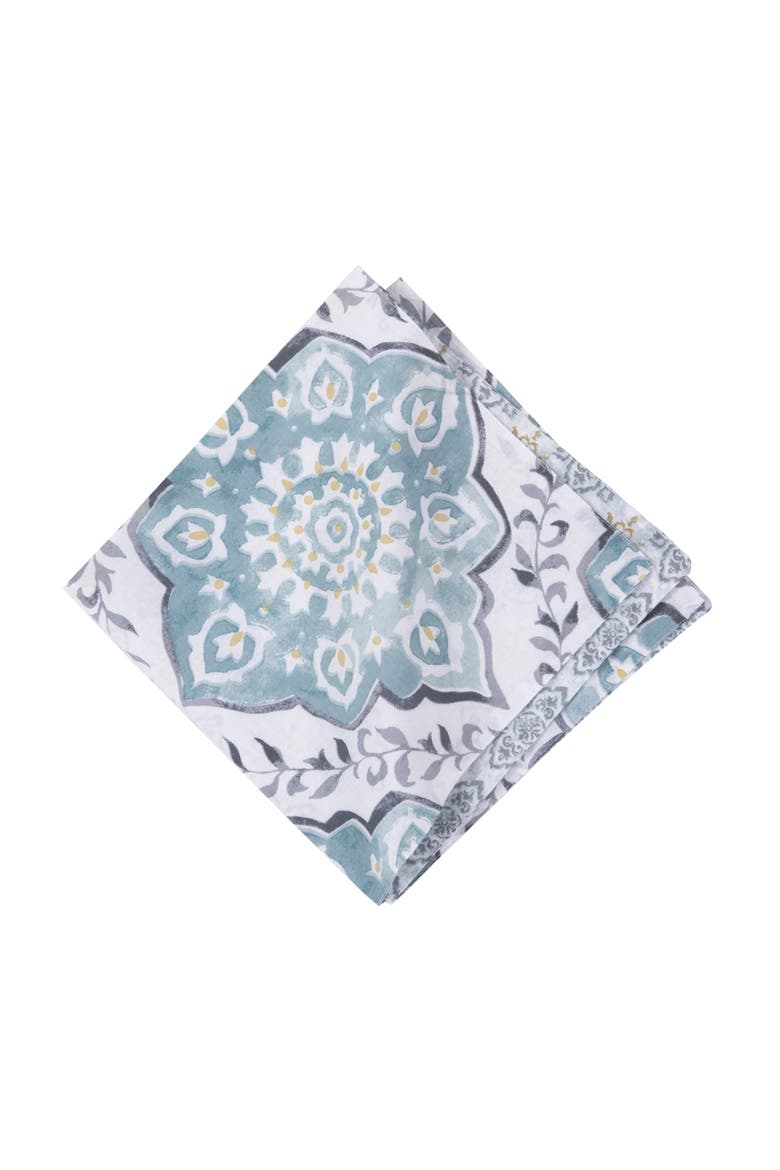 Harlan Cotton Napkin Machine Washable Set of 6, Alternate, color, Blue